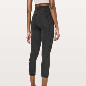 Lululemon Leggings Time To Sweat Crop Womens 2 Black Pant